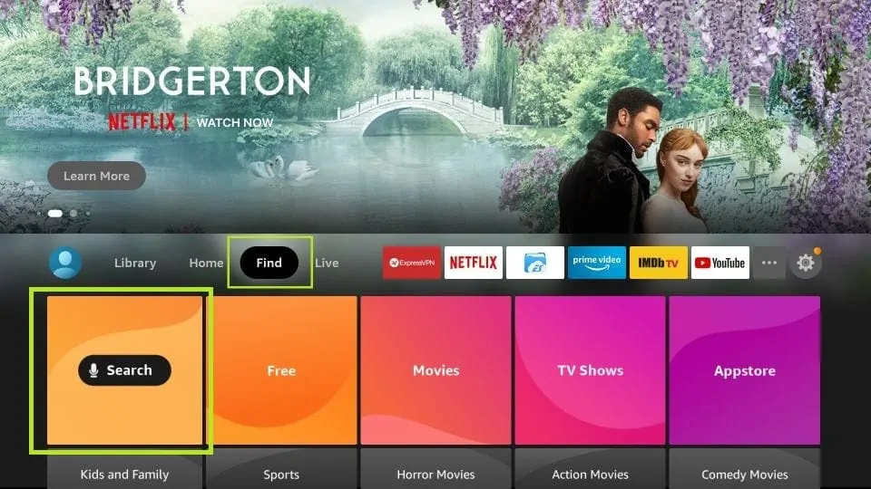 l'écran d'accueil de la FireStick atlas pro tv IPTV Smarters pro